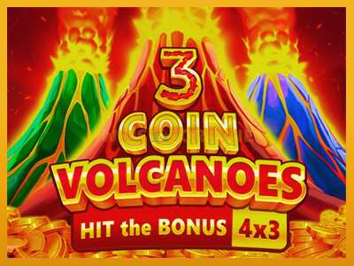 3 Coin Volcanoes máquina de xogos por diñeiro