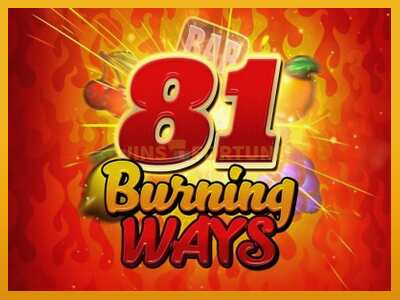 81 Burning Ways máquina de xogos por diñeiro