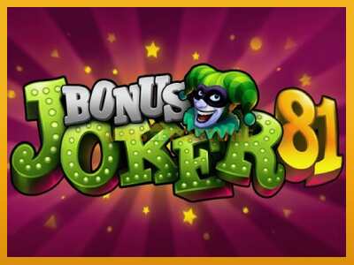 Bonus Joker 81 máquina de xogos por diñeiro