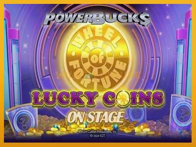 PowerBucks Wheel of Fortune Lucky Coins On Stage máquina de xogos por diñeiro